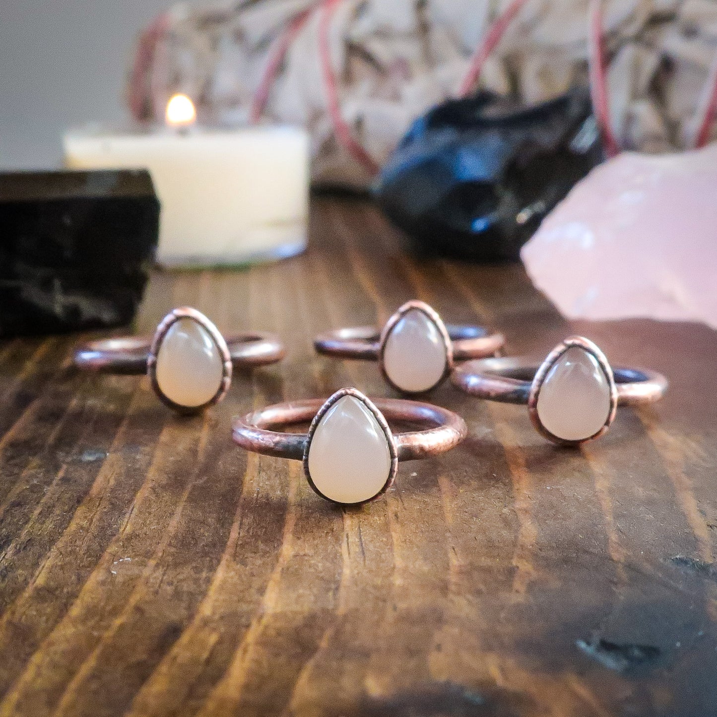 Pink Chalcedony New Beginnings Ring | Copper - Blackbird & Sage Jewelry