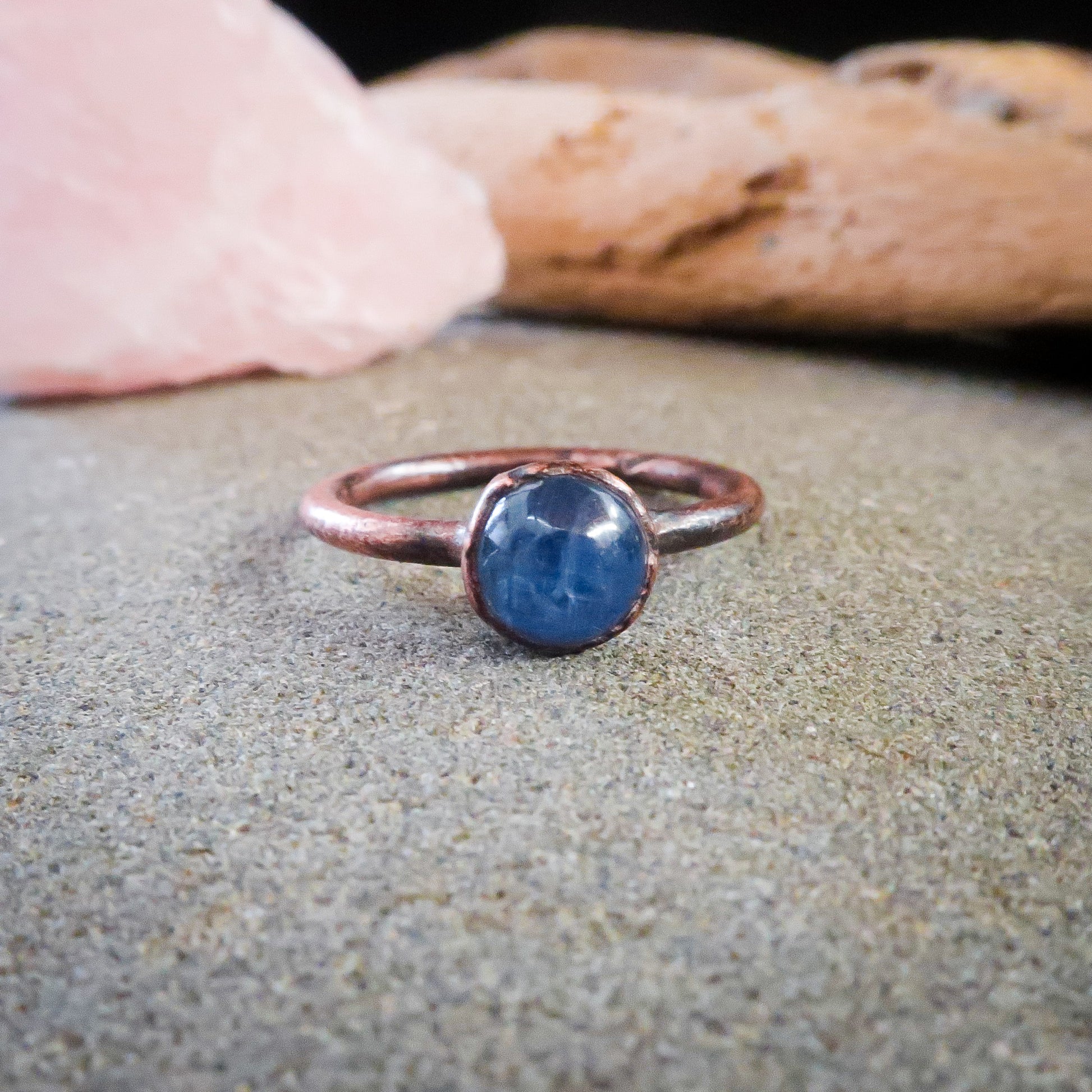 Blue Kyanite Ring | Copper | Size 6 - Blackbird & Sage Jewelry