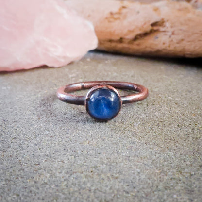 Blue Kyanite Ring | Copper | Size 7 - Blackbird & Sage Jewelry